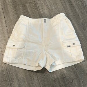 Vans Women High waisted Cargo Shorts white